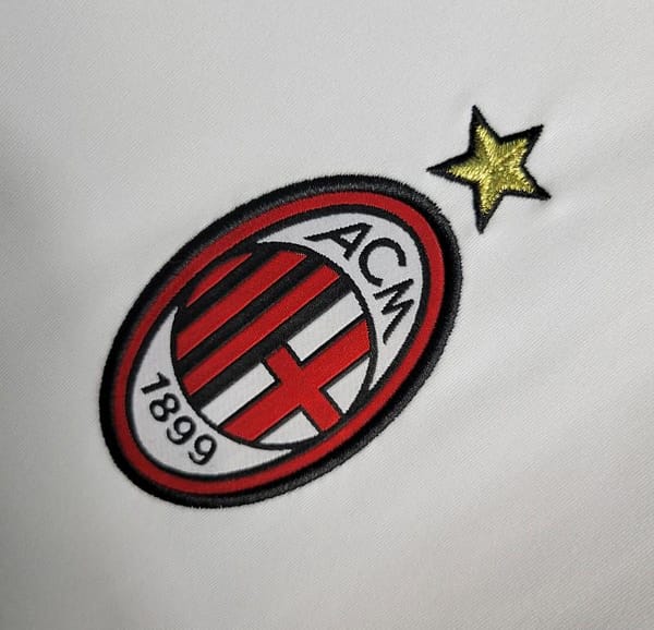 Retro 09/10 AC Milan Away White Jersey - Image 6