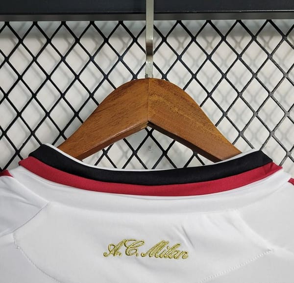 Retro 09/10 AC Milan Away White Jersey - Image 8
