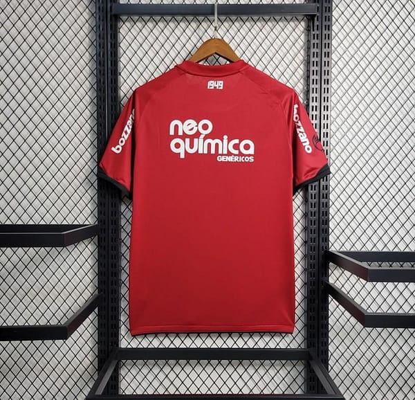 Retro 11-12 Corinthians THIRD Red Jersey - Image 2