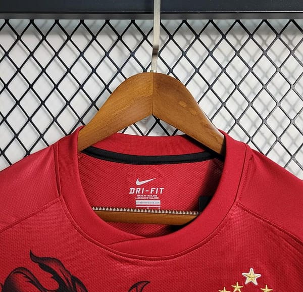 Retro 11-12 Corinthians THIRD Red Jersey - Image 8
