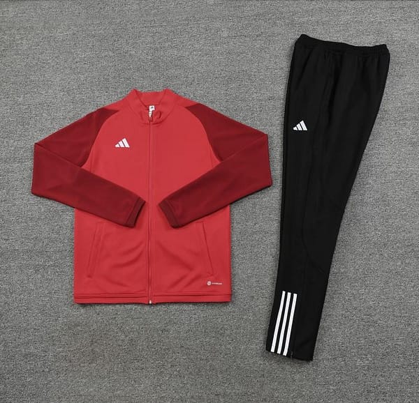 2023 Adidas Red Full Zipper Jacket +Pants - Image 15