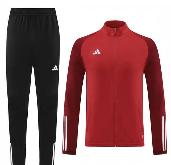 2023 Adidas Red Full Zipper Jacket +Pants - Image 19