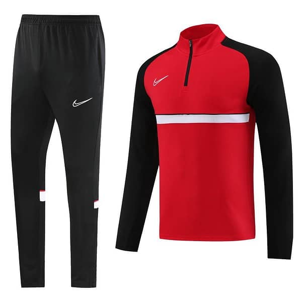 2023 NIKE Red Half Zipper Jacket +Pants