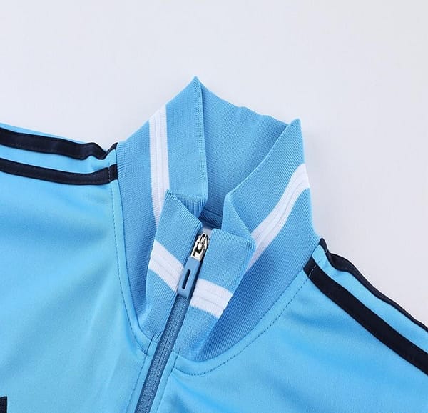 2023 Adidas Sky Blue Black Full Zipper Jacket +Pants - Image 5
