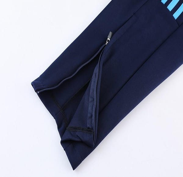 2023 Adidas Sky Blue Black Full Zipper Jacket +Pants - Image 6