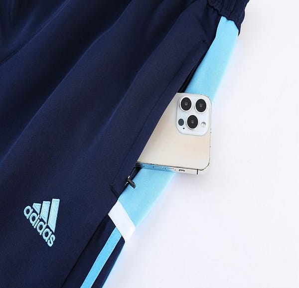 2023 Adidas Sky Blue Black Full Zipper Jacket +Pants - Image 8