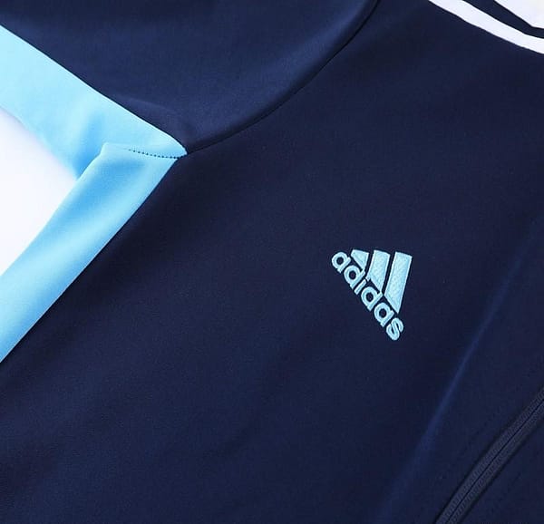 2023 Adidas Black Blue Full Zipper Jacket +Pants - Image 9