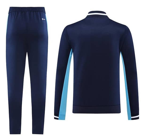 2023 Adidas Black Blue Full Zipper Jacket +Pants - Image 18