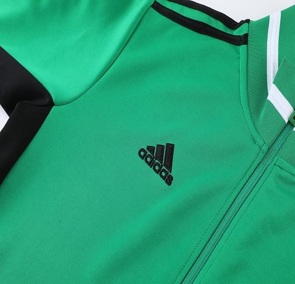 2023 Adidas Green Black Full Zipper Jacket +Pants - Image 9