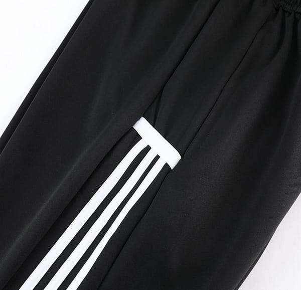 2023 Adidas Black White Full Zipper Jacket +Pants - Image 3