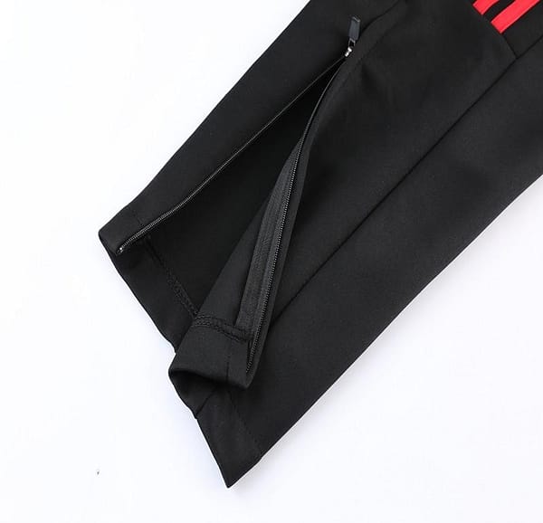 2023 Adidas Red Black Full Zipper Jacket +Pants - Image 2