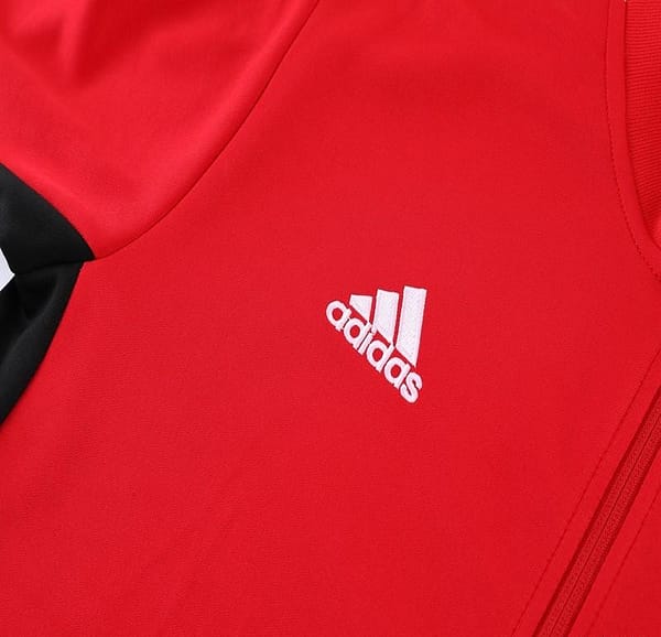 2023 Adidas Red Black Full Zipper Jacket +Pants - Image 9