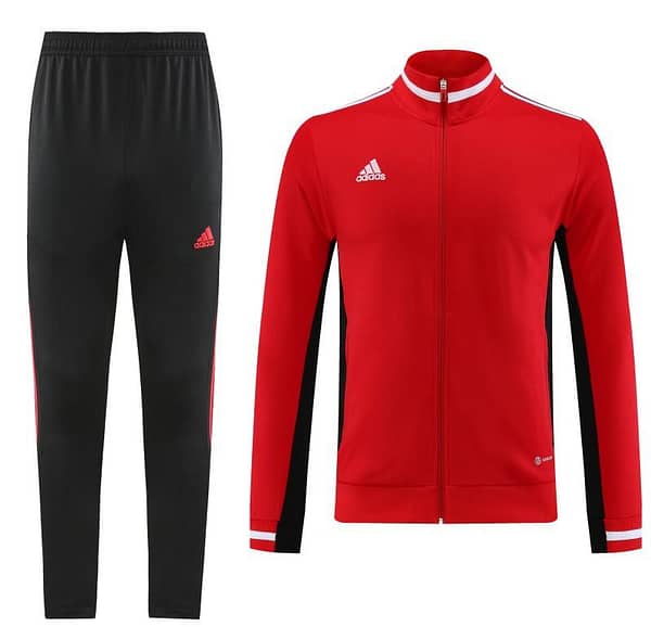 2023 Adidas Red Black Full Zipper Jacket +Pants - Image 19