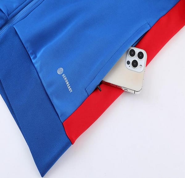 2023 Adidas Blue Full Zipper Jacket +Pants - Image 2