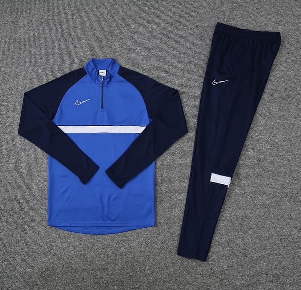2023 NIKE Blue Black Half Zipper Jacket +Pants - Image 12
