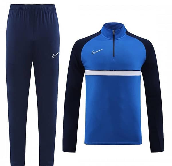 2023 NIKE Blue Black Half Zipper Jacket +Pants - Image 20