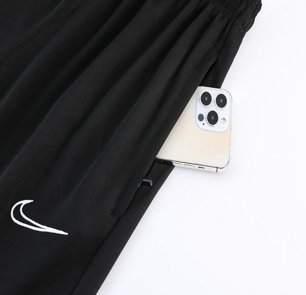 2023 NIKE Black Green Half Zipper Jacket +Pants - Image 4
