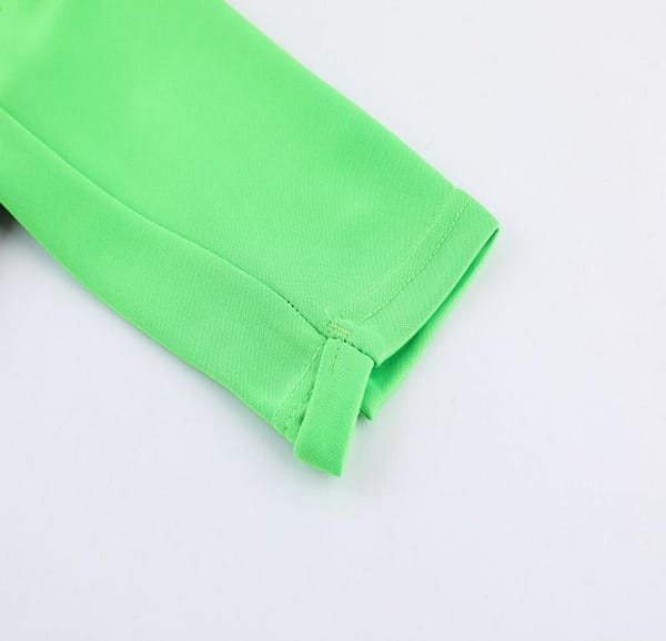 2023 NIKE Black Green Half Zipper Jacket +Pants - Image 9