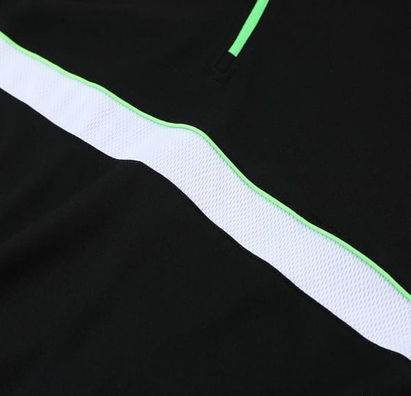 2023 NIKE Black Green Half Zipper Jacket +Pants - Image 10
