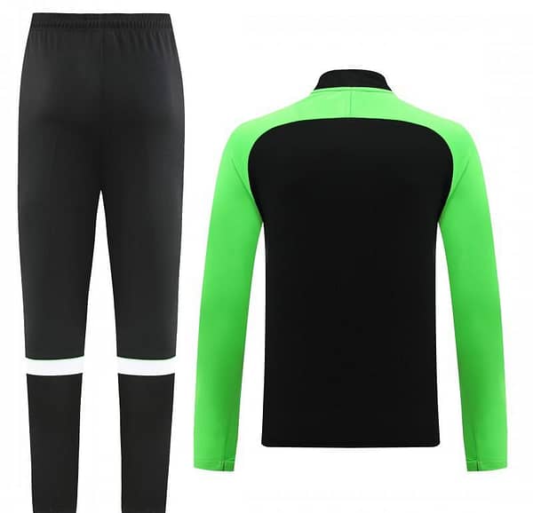 2023 NIKE Black Green Half Zipper Jacket +Pants - Image 14