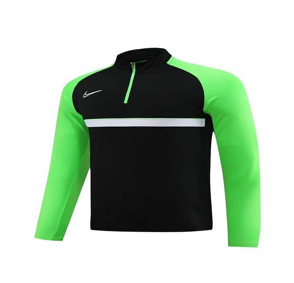 2023 NIKE Black Green Half Zipper Jacket +Pants - Image 20
