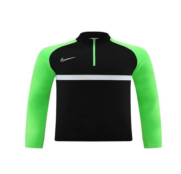 2023 NIKE Black Green Half Zipper Jacket +Pants - Image 21