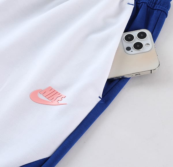 2023 Nike White Blue Full Zipper Hoodie Jacket +Pants - Image 3