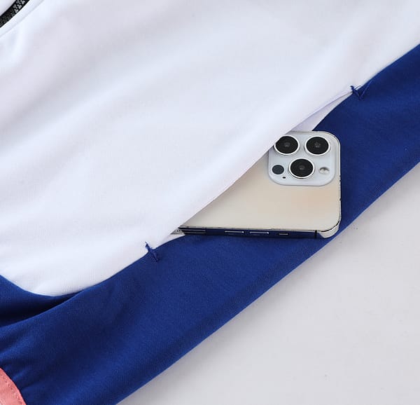 2023 Nike White Blue Full Zipper Hoodie Jacket +Pants - Image 5