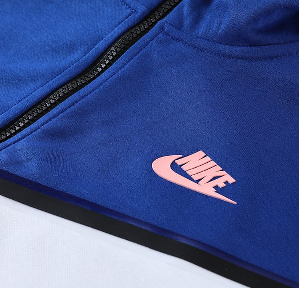 2023 Nike White Blue Full Zipper Hoodie Jacket +Pants - Image 8