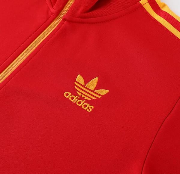 2023 Adidas Original Red Full Zipper Jacket +Pants - Image 4