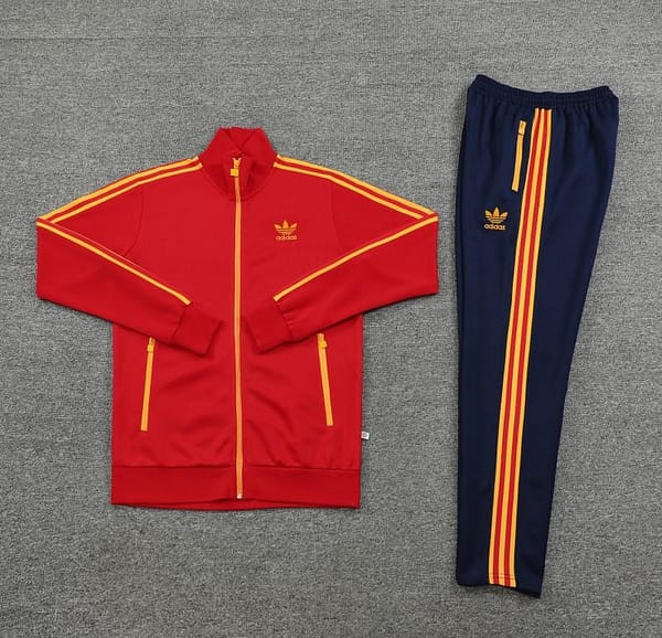 2023 Adidas Original Red Full Zipper Jacket +Pants - Image 10