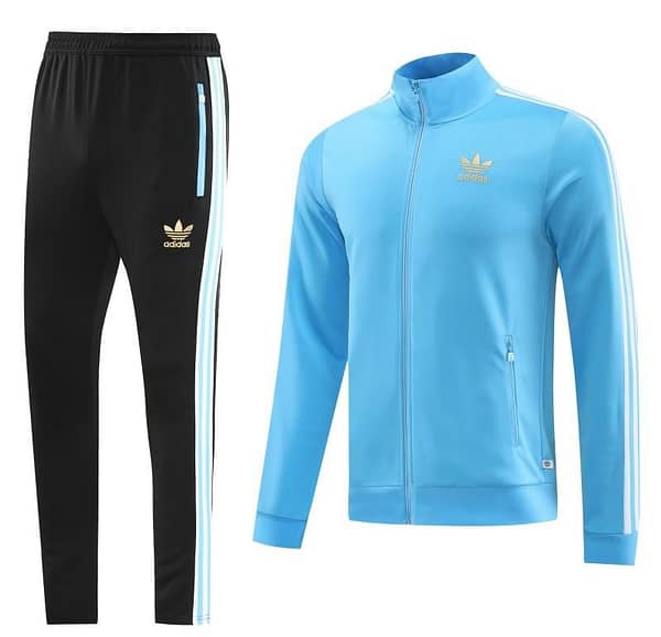 2023 Adidas Original Sky Blue Full Zipper Jacket +Pants