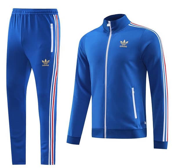 2023 Adidas Original Blue Full Zipper Jacket +Pants