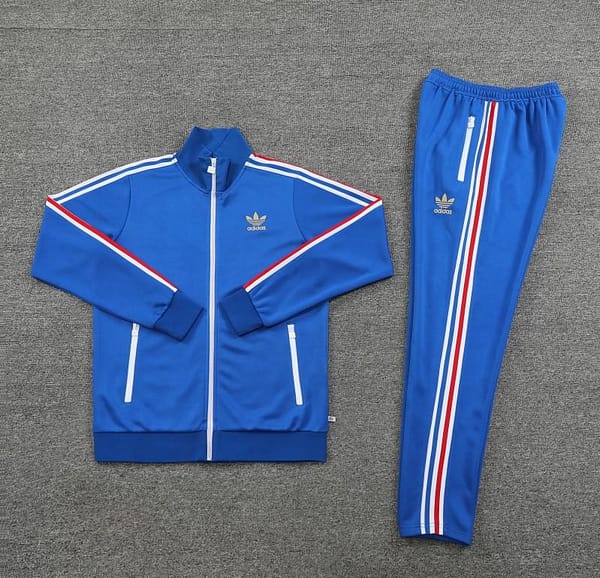 2023 Adidas Original Blue Full Zipper Jacket +Pants - Image 10