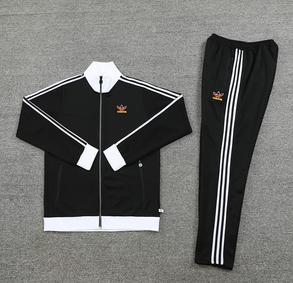 2023 Adidas Original Black Full Zipper Jacket +Pants - Image 2