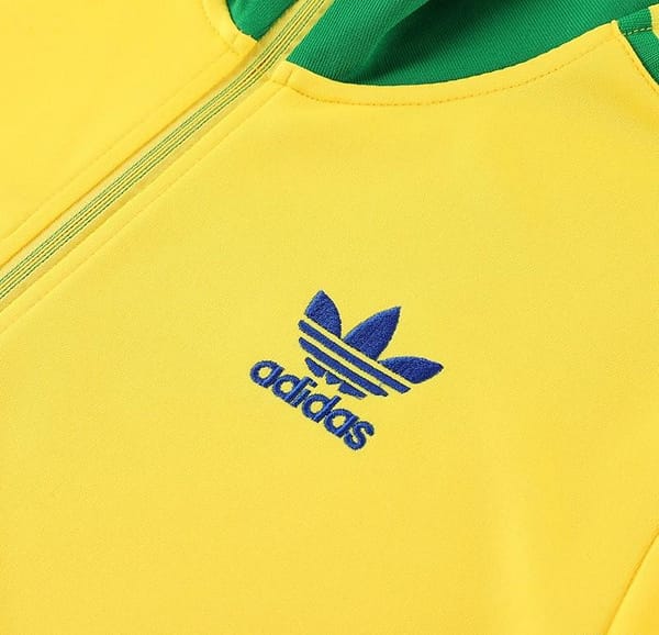 2023 Adidas Original Yellow Full Zipper Jacket +Pants - Image 4