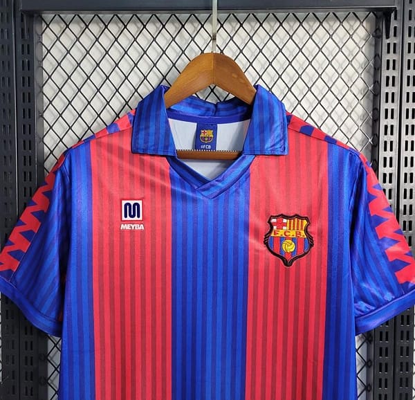 Retro 91/92 Barcelona Home Jersey - Image 3
