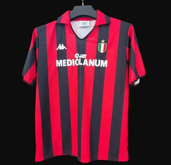 Retro 88/89 AC Milan Home Jersey - Image 2