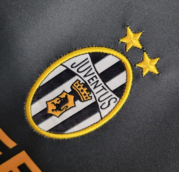 Retro 01-02 Juventus Away Black Soccer Jersey - Image 2