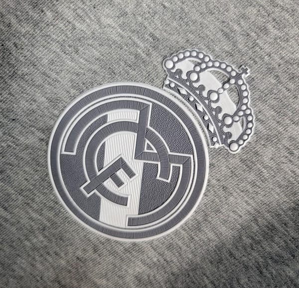 Retro 15/16 Real Madrid Away Grey Soccer Jersey - Image 2