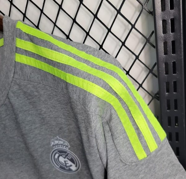 Retro 15/16 Real Madrid Away Grey Soccer Jersey - Image 10