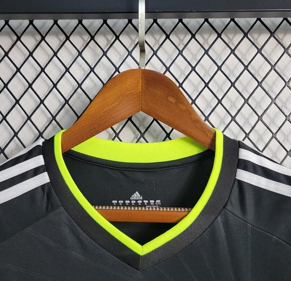 Retro 10-11 Real Madrid Away Black Soccer Jersey - Image 9