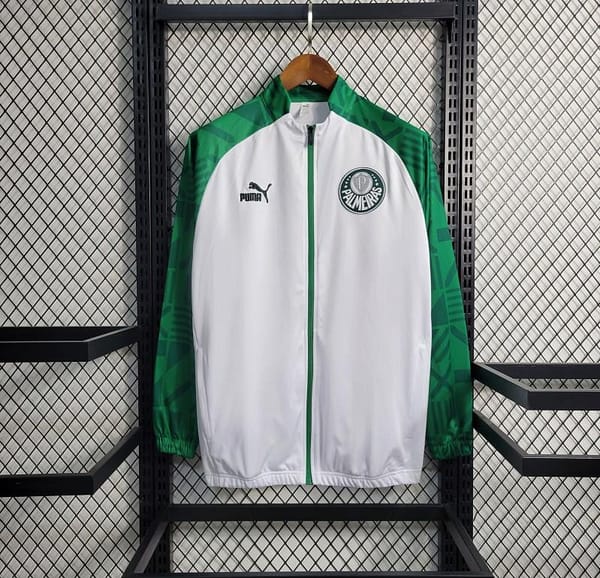 23-24 PALMEIRAS Green White Full Zipper Training Jacket