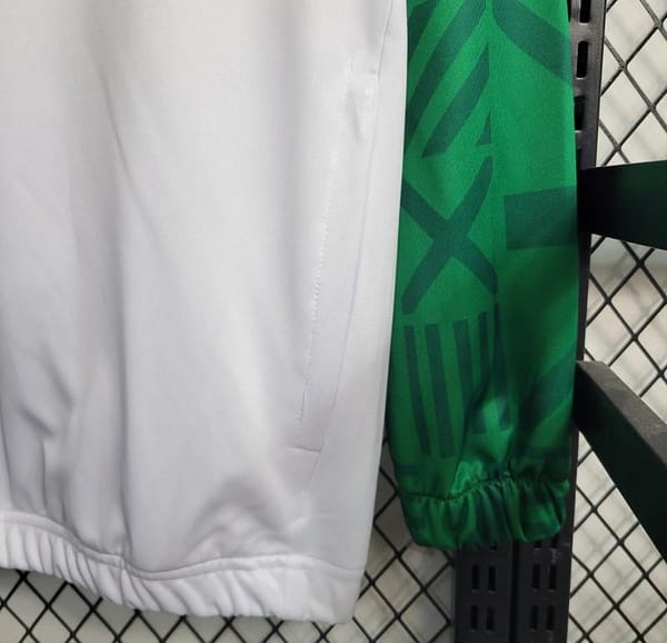 23-24 PALMEIRAS Green White Full Zipper Training Jacket - Image 3