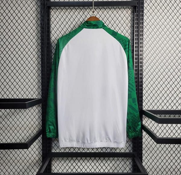 23-24 PALMEIRAS Green White Full Zipper Training Jacket - Image 8
