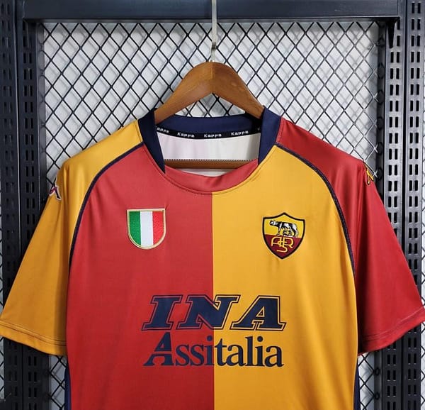 Retro 01/02 Roma Home European Jersey - Image 2