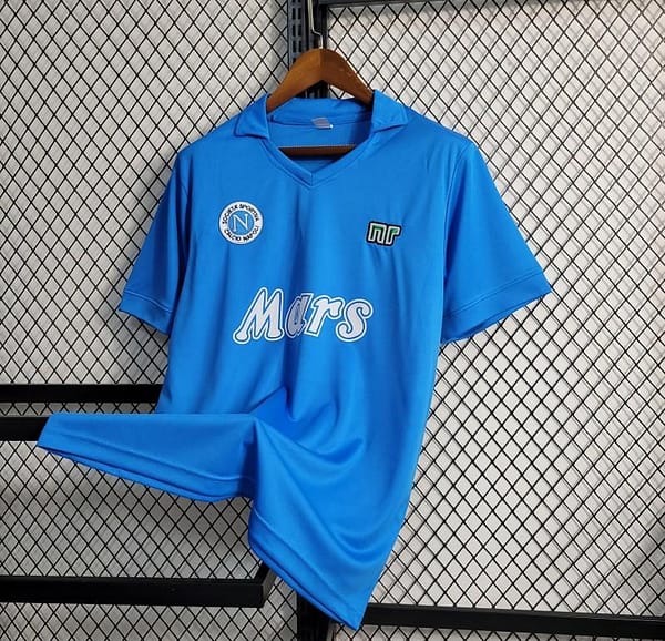Retro 88/89 Napoli Home Jersey - Image 6
