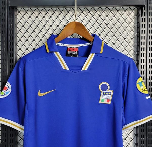 Retro Italy 1996 Home Jersey - Image 3