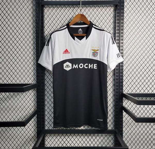 Retro 13-14 Benfica  Away Black/White Jersey