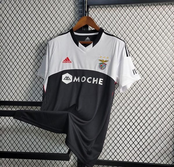 Retro 13-14 Benfica  Away Black/White Jersey - Image 3